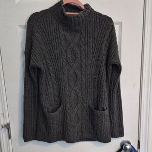 Abercrombie & Fitch Charcoal Turtleneck Sweater